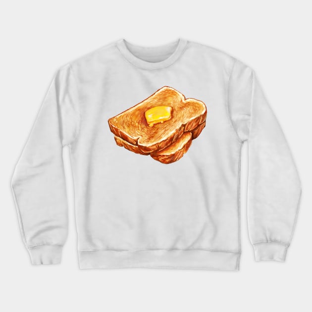 Vintage Toast Crewneck Sweatshirt by KellyGilleran